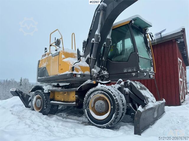 Pelle sur roues Volvo EW160D wheeled excavator with elevating cab and so