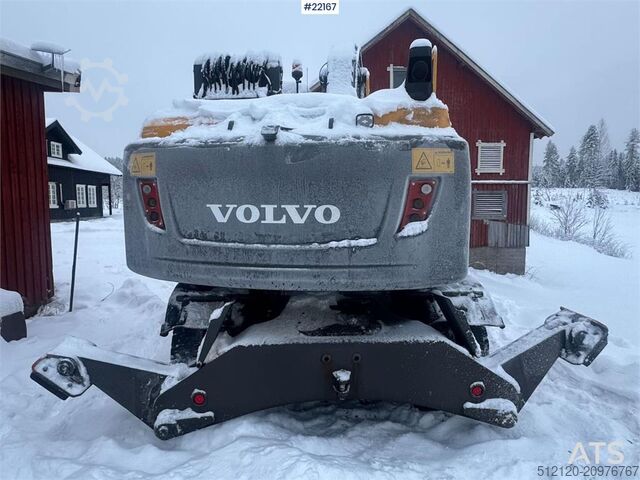 Pelle sur roues Volvo EW160D wheeled excavator with elevating cab and so