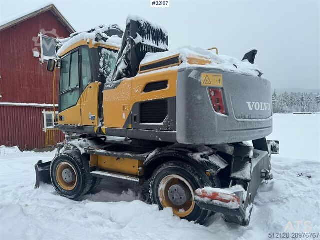 Pelle sur roues Volvo EW160D wheeled excavator with elevating cab and so