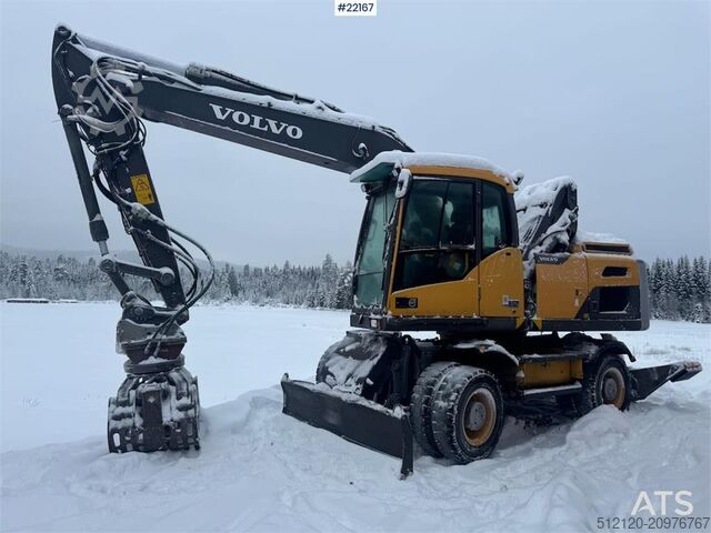 Pelle sur roues Volvo EW160D wheeled excavator with elevating cab and so