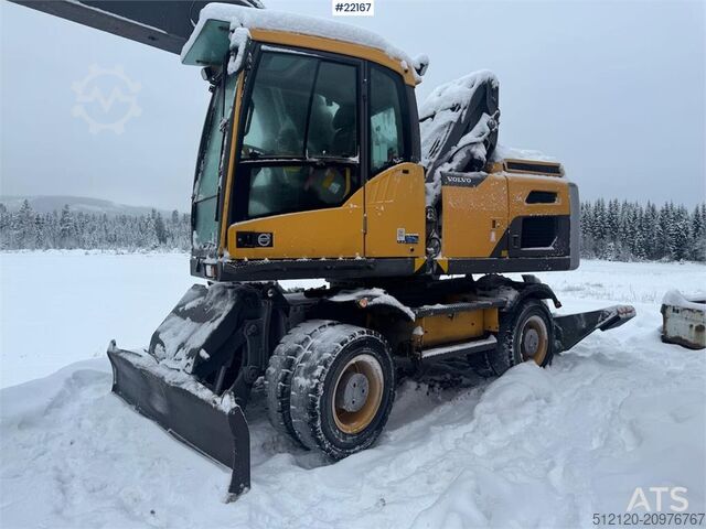 Pelle sur roues Volvo EW160D wheeled excavator with elevating cab and so