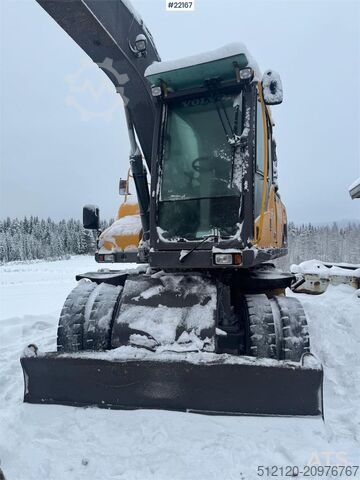 Pelle sur roues Volvo EW160D wheeled excavator with elevating cab and so