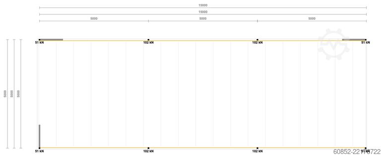 Plataforma de almacenamiento 5x15m Lagerbühne , Belastung : 500kg/qm Unterkante: 3m ,ca. 75qm , Systembühne