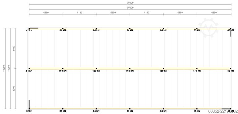Lagringsplattform 10x25m Lagerbühne , Belastung : 500kg/qm Unterkante: 3,0m , ca. 250qm Systembühne