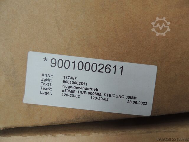 Ball screw drive Steinmeyer 13:96 393/11