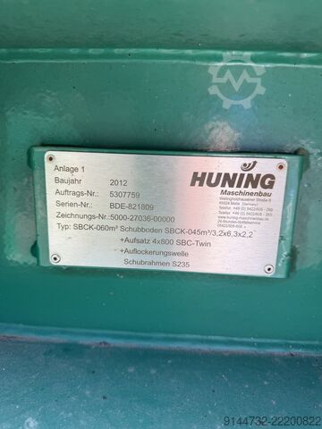 Contenedor de piso móvil Huning SBCK-060 m³ Huning Maschinenbau GmbH SBCK-060 m³ / SBC-Twin