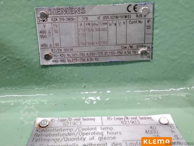 Elektrische motor Siemens 1LG4 316-2AB60-Z