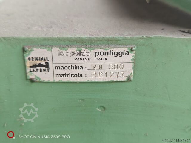 Torno central Pontiggia NH 500/8M