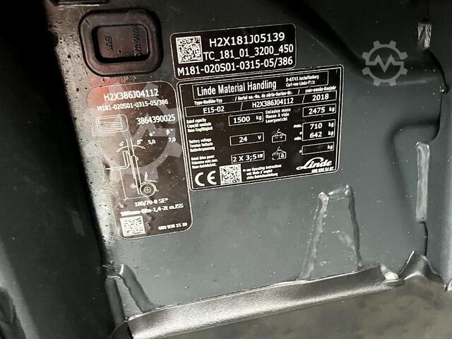 Elektro 3 Rad-Stapler Linde E15-02