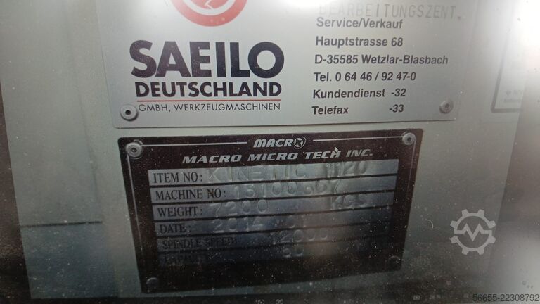 Centro di lavoro verticale Saeilo Kinetic MMV-1100 F