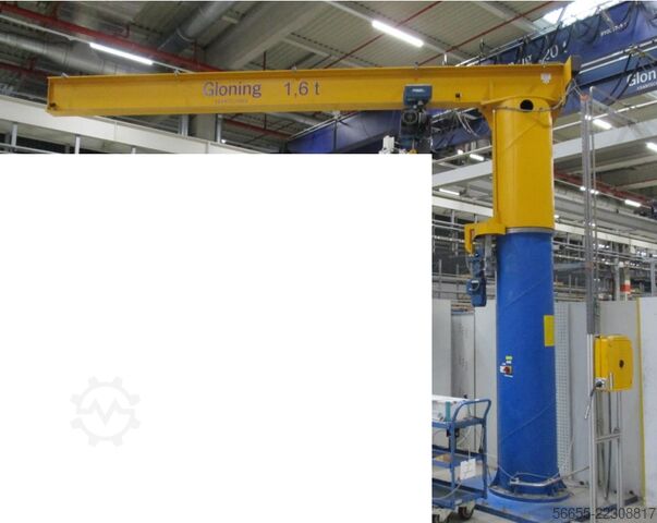 Braccio gru, gru a bandiera a colonna, gru a bandiera GLONING Krantechnik SKH 1600-5/4