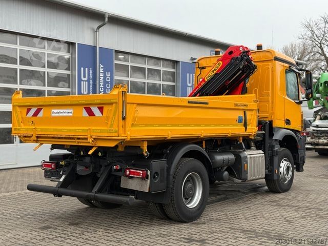 Ανατρεπόμενο φορτηγό MERCEDES-BENZ AROCS 1843 4x2 Kipper Kran Palfinger PK12.501