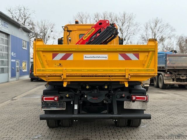 Ανατρεπόμενο φορτηγό MERCEDES-BENZ AROCS 1843 4x2 Kipper Kran Palfinger PK12.501