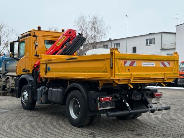 Γερανός τοποθετημένος σε φορτηγό MERCEDES-BENZ AROCS 1843 4x2 Kipper Kran Palfinger PK12.501
