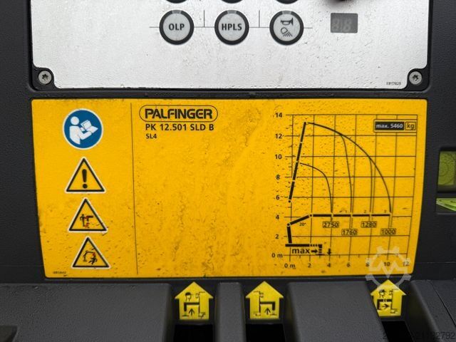 Γερανός τοποθετημένος σε φορτηγό MERCEDES-BENZ AROCS 1843 4x2 Kipper Kran Palfinger PK12.501