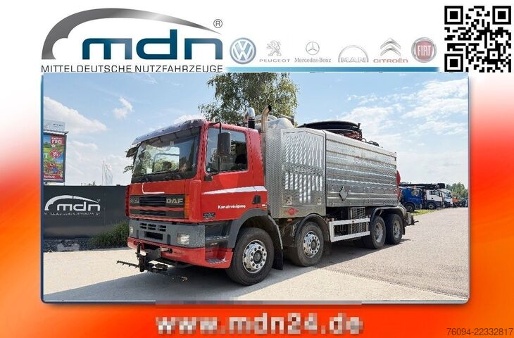 Camión cisterna de vacío DAF CF 85.430 8x4 Saug-Druck Kombispüler