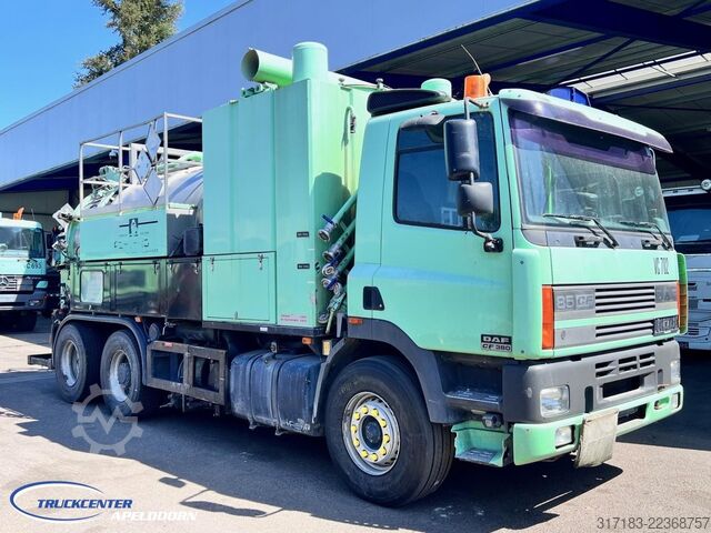 Kolkenzuiger DAF AS85XC Inox tank ADR, Euro 2, Reduction axle
