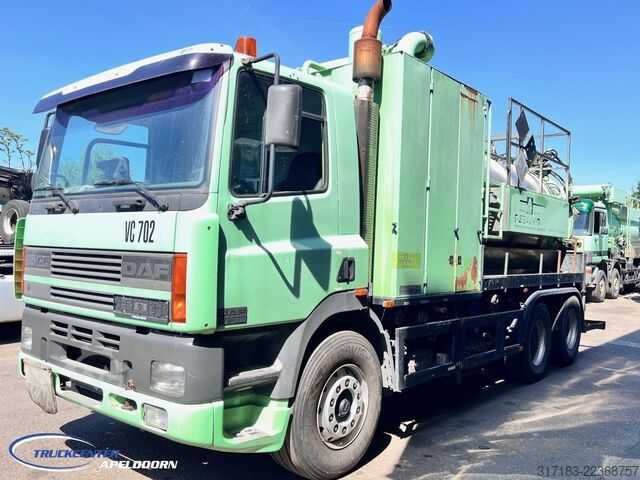 Kolkenzuiger DAF AS85XC Inox tank ADR, Euro 2, Reduction axle