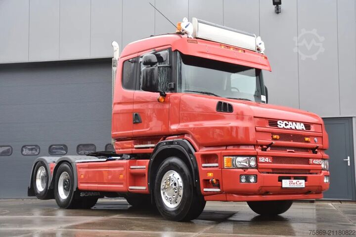  Scania T124-400 6x2 - MANUAL - OLD TACHO - WHEELBASE 3...