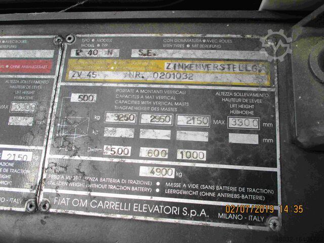 Gabelstapler Fiat E 40 N