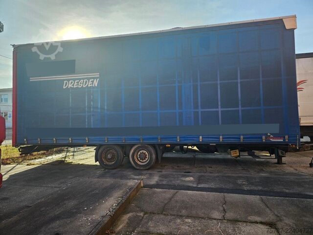 Samochód ciężarowy z plandeką typu platforma SCANIA G410 Volumen, Edscha, Hubdach+Tandemhänger