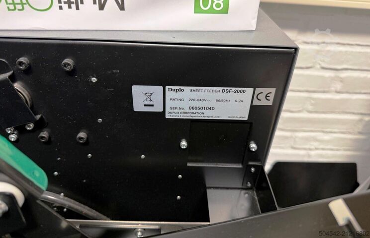 Document finishing system Duplo DSF-2000
