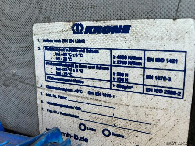 Semirimorchio con telone KRONE Schiebeplanen Auflieger