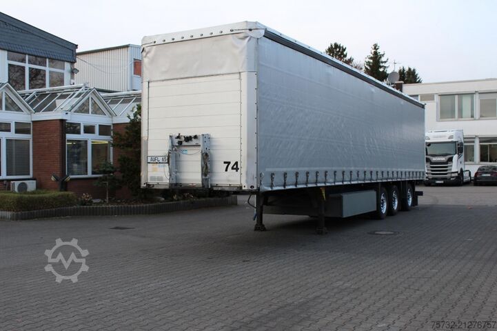 Open oplegger met zeil SCHMITZ Plane Edscha Gabelstaplerhalterung Lenkachse