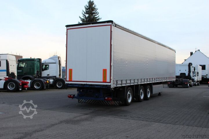 Open oplegger met zeil SCHMITZ Plane Edscha Gabelstaplerhalterung Lenkachse