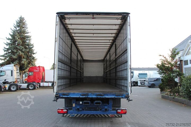 Open oplegger met zeil SCHMITZ Plane Edscha Gabelstaplerhalterung Lenkachse