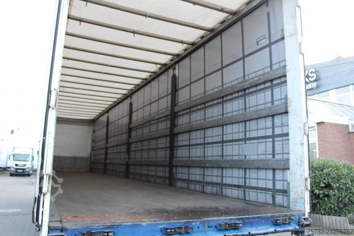 Open oplegger met zeil SCHMITZ Plane Edscha Gabelstaplerhalterung Lenkachse