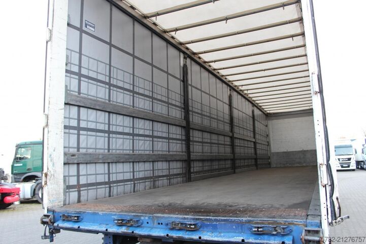 Open oplegger met zeil SCHMITZ Plane Edscha Gabelstaplerhalterung Lenkachse