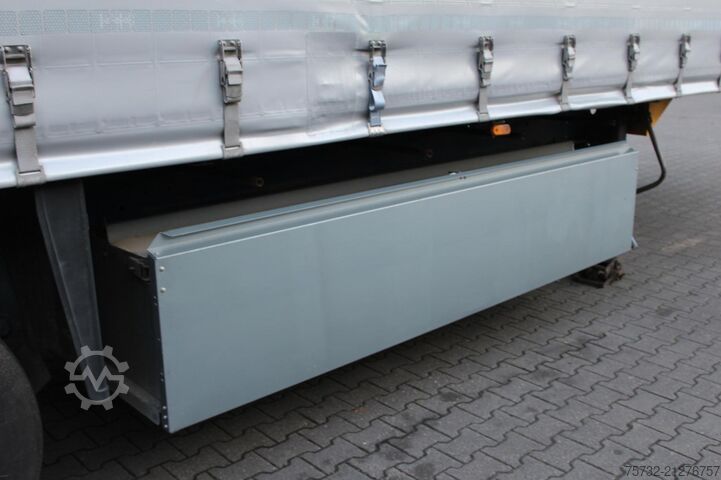 Open oplegger met zeil SCHMITZ Plane Edscha Gabelstaplerhalterung Lenkachse