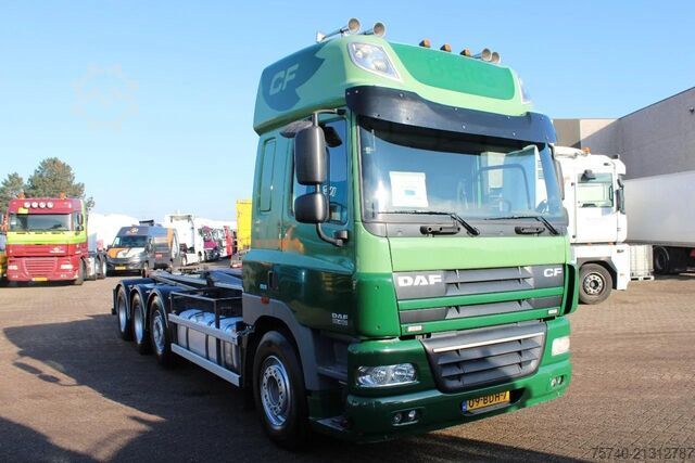 Containertransport (haakarmsysteem) DAF CF 85.460 8X4 + 30  TON VDL hook + euro 5