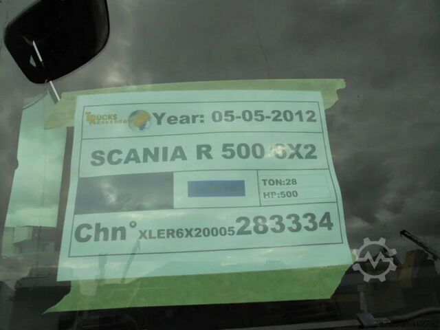 Συρόμενος μουσαμάς Scania R500 V8 + Euro 5 + Retarder + Lift + 6x2