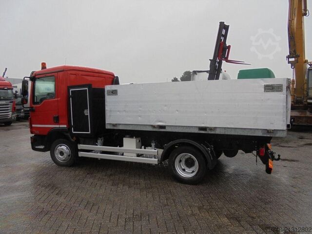 Containertransport (haakarmsysteem) MAN TGL 8.150 + Euro 6 + Hooksystem + box + blad-blad