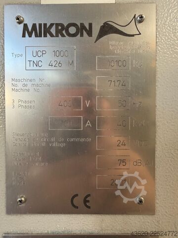 Vertikalt bearbejdningscenter Micron UCP 1000