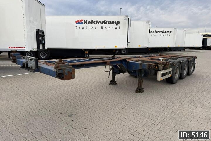 Transport af containere Pacton T3-010 / Multichassis / BPW Drum
