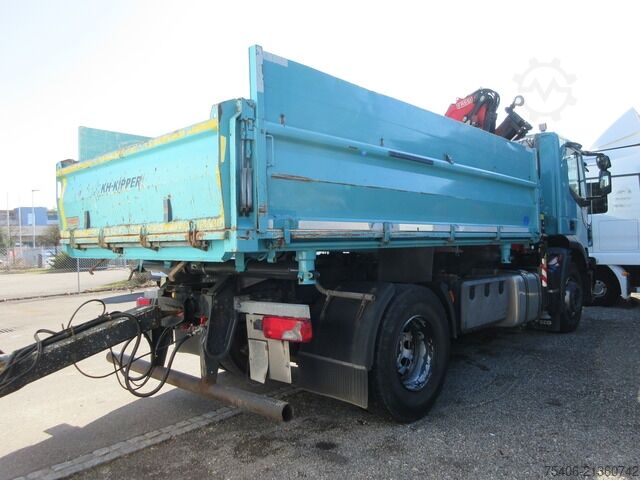 Tre-sidet tipbil iveco Stralis 310 3-S-Kipper Fassi-Kran Funk