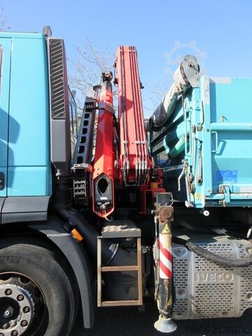 Tre-sidet tipbil iveco Stralis 310 3-S-Kipper Fassi-Kran Funk