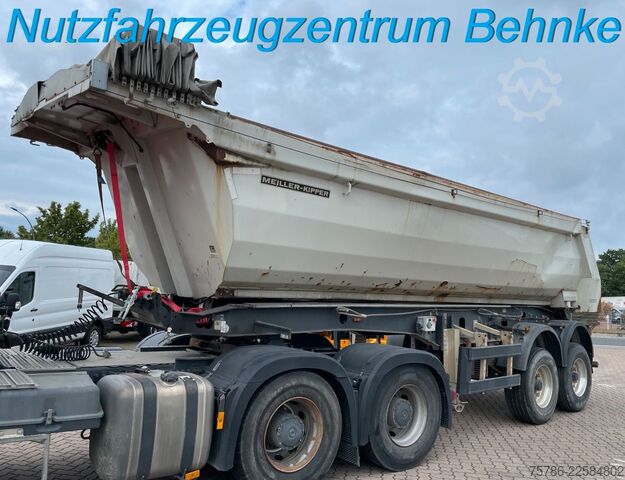 Kippers oplegger MEILLER MHPS 43/2/ LM-Felgen/ Rollplane/ Unfallschaden