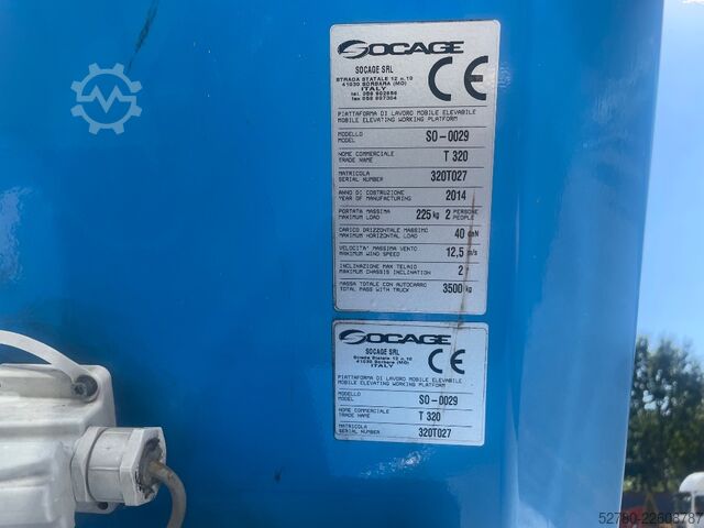 Truck aerial platform Socage T320