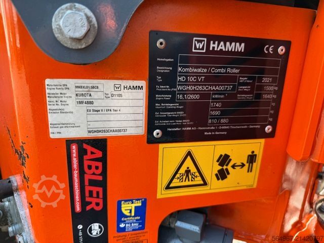 Walec jednobębnowy HAMM HD10 C VT Kombiwalze neues Modell