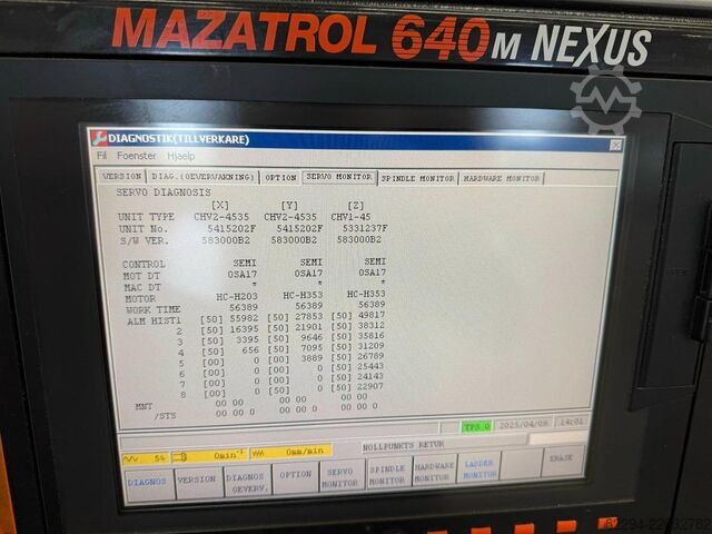 2005-ös Mazak VCN 510C Mazak VCN 510C