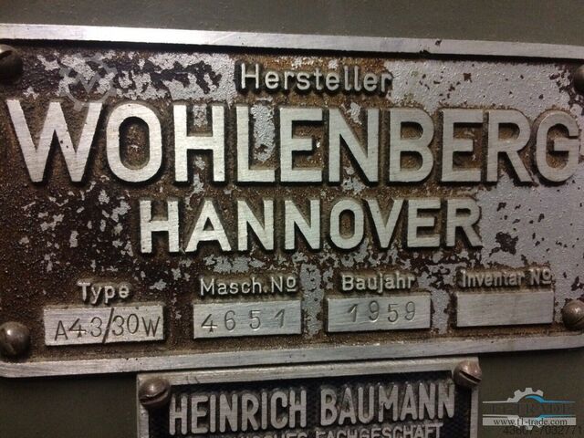 Trimmer met drie messen - halfautomatisch Wohlenberg A43/30W