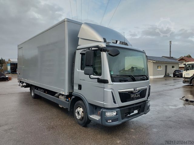 Dobozos furgon MAN TGL 8.180 Koffer 7,20 m, E6, LBW Palfinger 1 to.