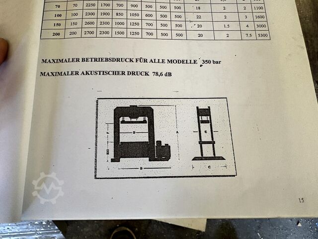 Υδραυλική πρέσα KNUTH KP 100