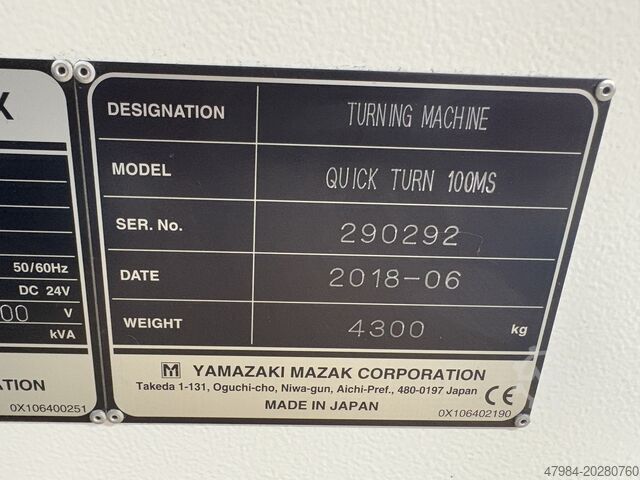 CNC Drehmaschine Mazak SMOOTH QUICK TURN 100MS