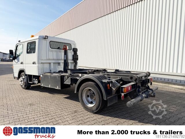 Telehoist konténeres teherautó Mitsubishi Canter Fuso 7C18D 4x2 Doka, EEV, City-Abroller,