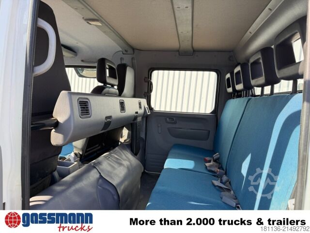 Telehoist konténeres teherautó Mitsubishi Canter Fuso 7C18D 4x2 Doka, EEV, City-Abroller,